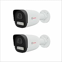 Trueview 2MP Dual Light Wired Bullet CCTV Camera with Built-in Mic| Works with DVR | Full-Time Color Vision, 3.6mm Lens,20M IR & 15M White LED | 4-in-1 TVI/AHD/CVI/CVBS|H.265 Compression (2HD Bullet)