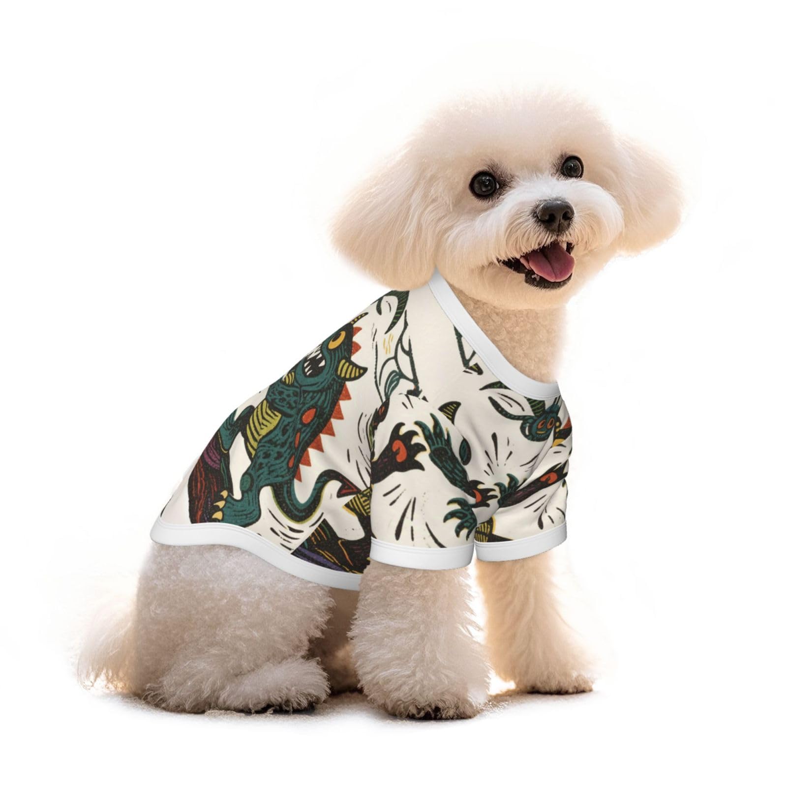 T-shirt pour chien léger et respirant anti-frottement pour bouledogue