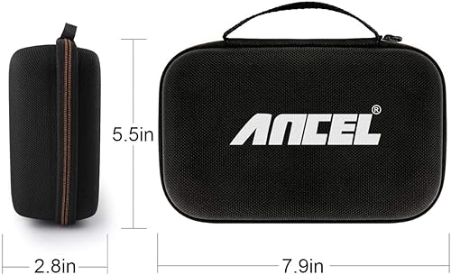 Miniatura 3 de ANCEL Funda protectora grande para escáner OBD2 y lector de código, herramienta de escaneo de diagnóstico, probador de batería, caja de
