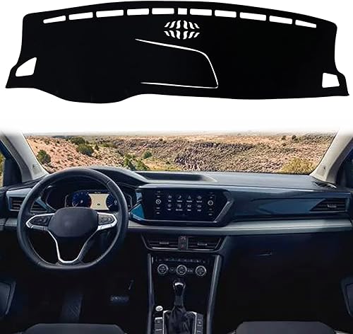 Miniatura 7 de KEEGTBOX Cubierta de alfombrilla de salpicadero consola central interior personalizada compatible con Volkswagen Taos SUV S SE SEL 2022 2023