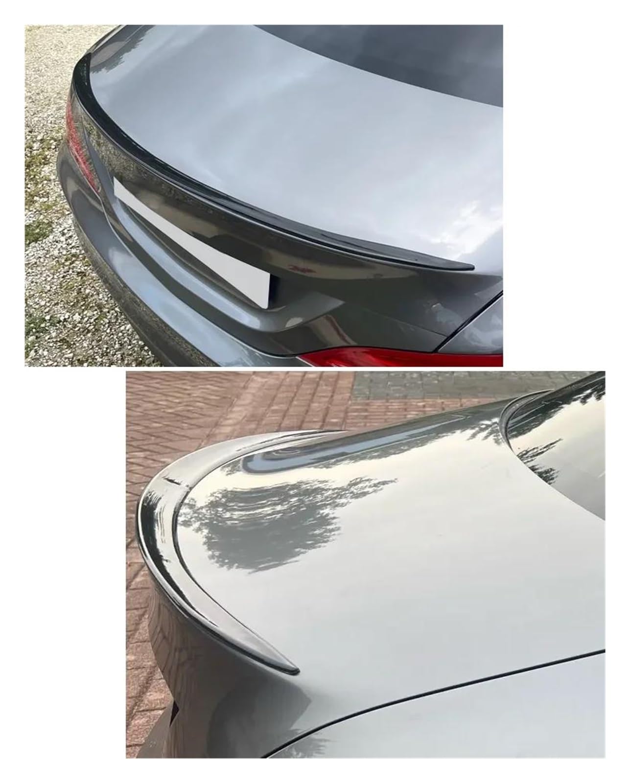 Auto Becquets Arrière pour Mercedes pour Benz Classe C C63 C43 C180 C200 C250 C300 C400 C450 pour AMG Noir Coffre Aileron W205 Berline 2015