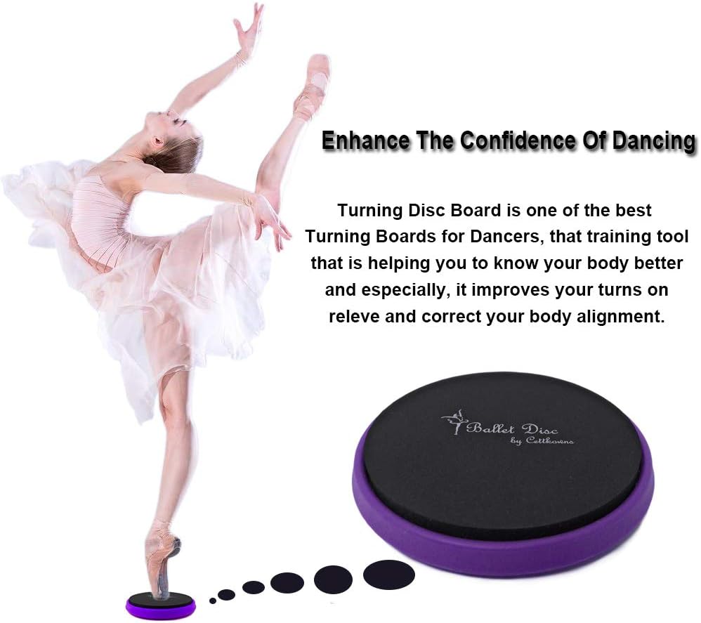 Cettkowns Turning Board for Dance Ballet Gymnastics Dance Turn Board on Releve, Turn Disc to Improve Balance and Pirouette - Image 5