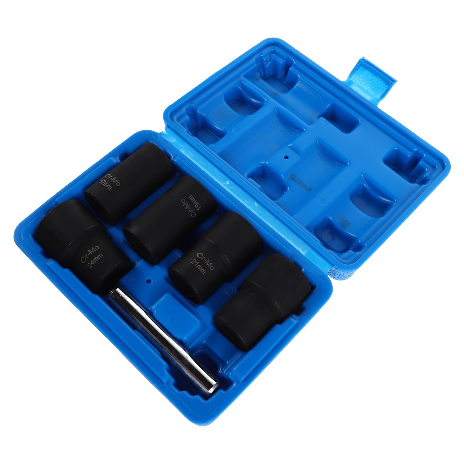 iplusmile Set 6 Bussole Estrattori Dadi e Bulloni Danneggiati in Acciaio Cromo-Molibdeno Strumento Antiscivolo per Rimozione Viti Arrotondate Utensile Manuale per Officina Riparazione