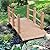 Volowoo Garden Bridge,Wooden Arc Bridge with Rails for Garden,Classic Decoration for Landscaping?Backyard Creek Pond or Farm (59.06 x 26.38 x 22.05)‘’
