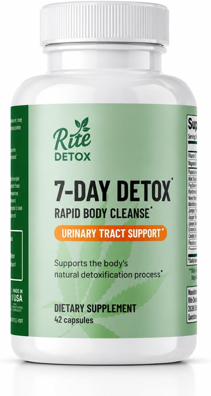 Detox and Cleanse | 7-Day Detox Program | Urinary Tract Support | with Mobile App Support