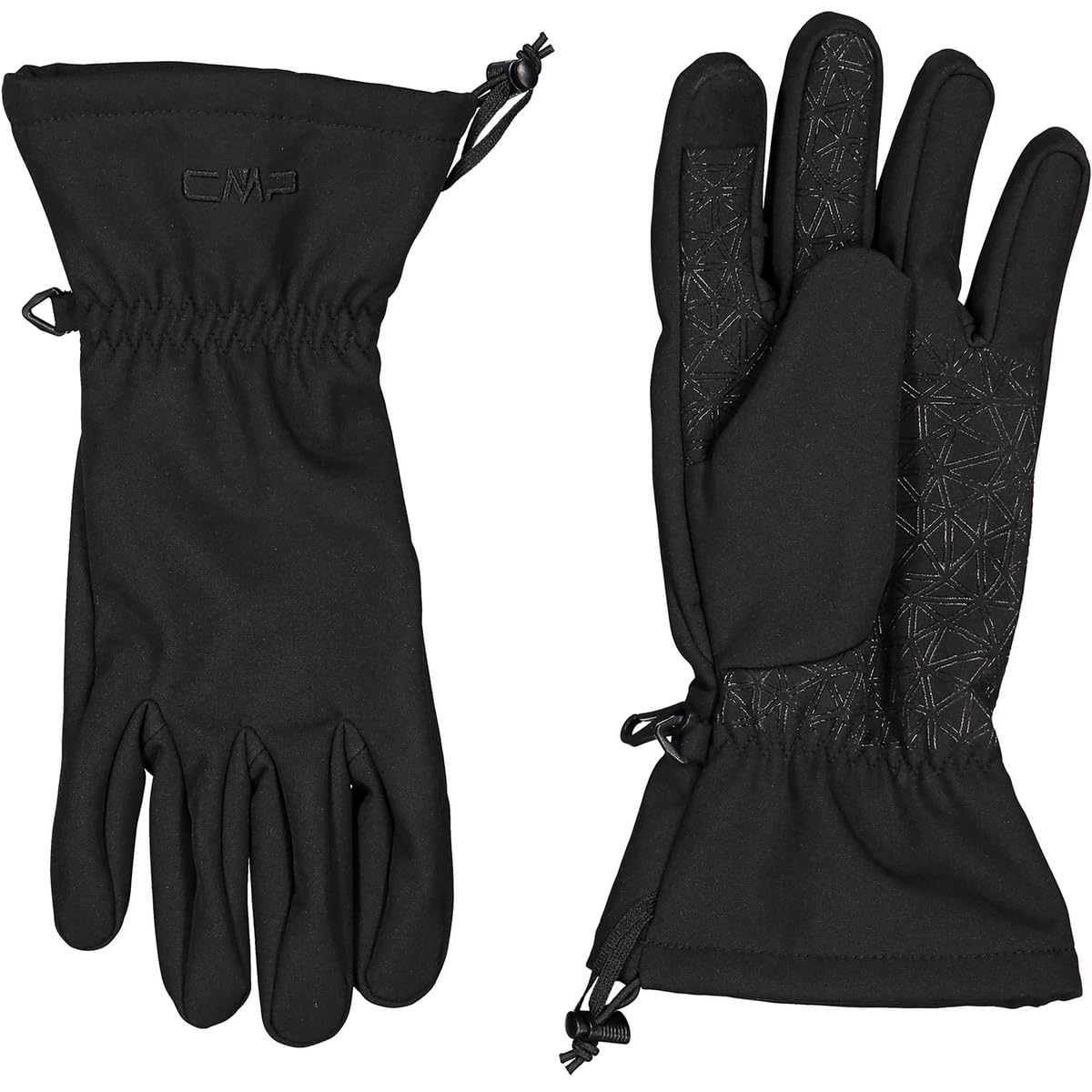 CMP - Kids Softshell Gloves, Black, 4