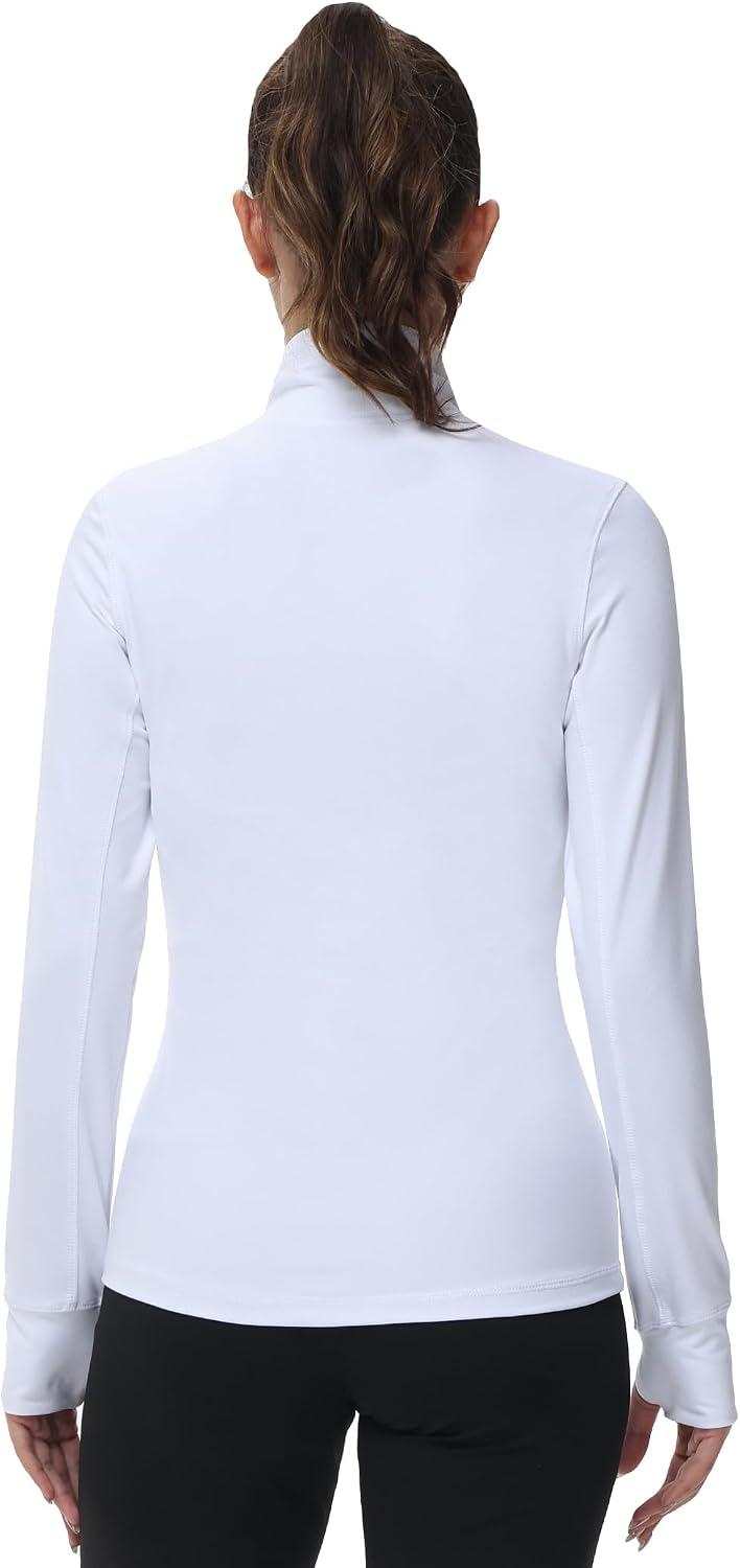 COZZYON Womens Athletic Full Zip Lightweight Yoga Workout Track Sports Zip Up Jacket with Thumb Holes