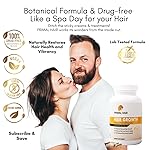 100% Natural Growth Treatment, Reduces Hair Loss, US Patented Formula Proven Effective for Men & Women, 100% Vegan Ingredients, Non-GMO, 30-Day Supply - Image 2