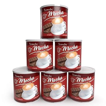 Victorian Inn Instant Cappuccino - Mocha Flavor - Rich & Velvety Coffee Mix - Perfect Hot, Cold, or Blended - Ideal as Coffee Creamer - 6 2 lb Canister