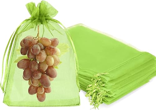 Fruit Protection Bags, Fetanten 8x12 in Mesh Drawstring Bag for Fruit Trees