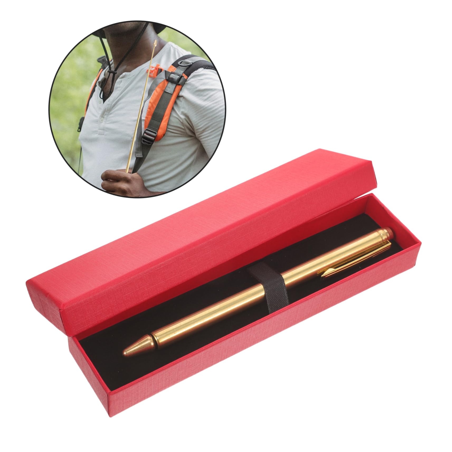 Alipis 4pcs Professional Dowsing Rod Set Brass Material Equipment for Spiritual Exploration