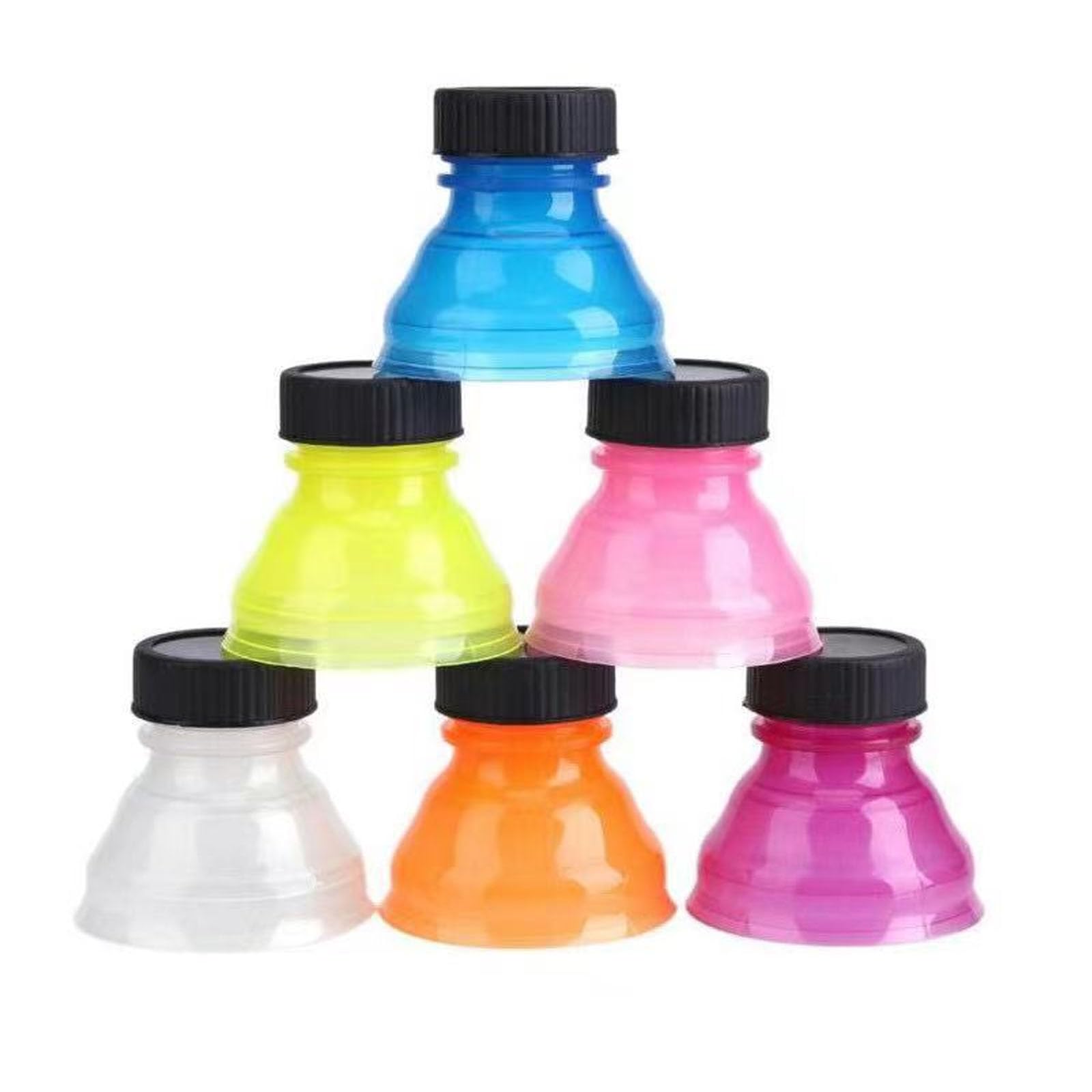 6 Pack Soda Can Lids - Reusable Pop Can Bottle Tops Lids for Soda Carbonated Drink Beer Energy Drinks Juice Seltzer,Picnic Beach Gathering Party Accessories