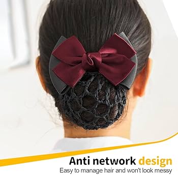 Retina Per Capelli Con Fiocco | Chignon Elegante | Clip Regolabile - Foto 7