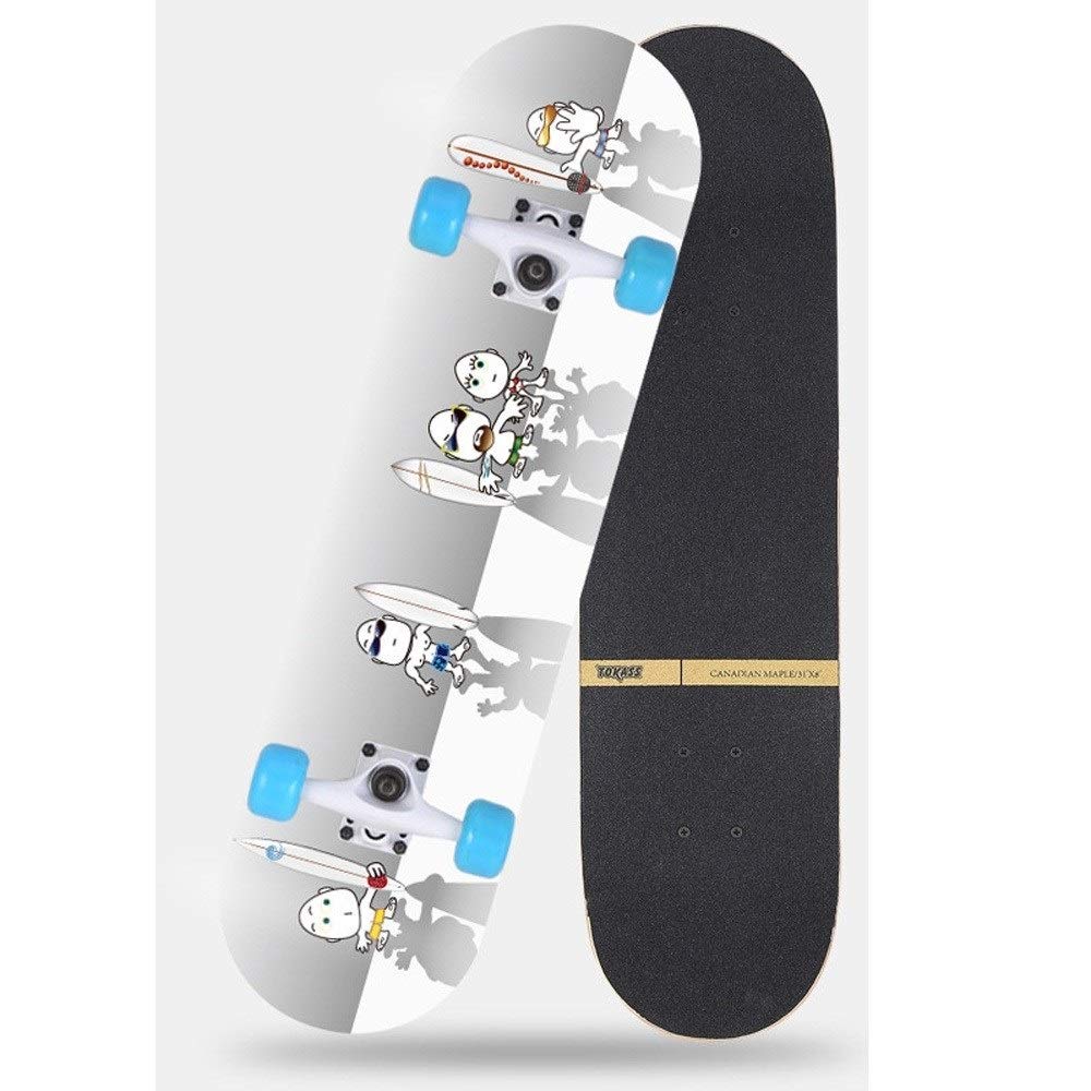 Skateboard Completo para Adultos y Niños, Monopatin para Principiantes y Profesionales, Tabla de Skate Completa