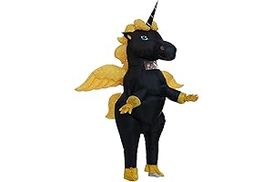 Winged Skeleton Unicorn Inflatable Adult Costume