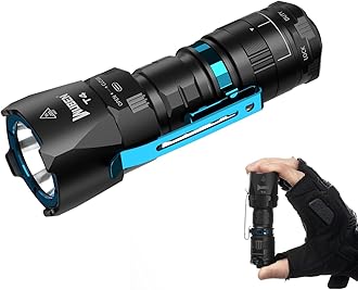 WUBEN T4 Rechargeable Torch,850 Lumens Super Bright Torches Led, 1315 FT Long Throw Flashlight, IP68 Waterproof Camping Torch for Home, Inspection,Emergency, Hiking，Work