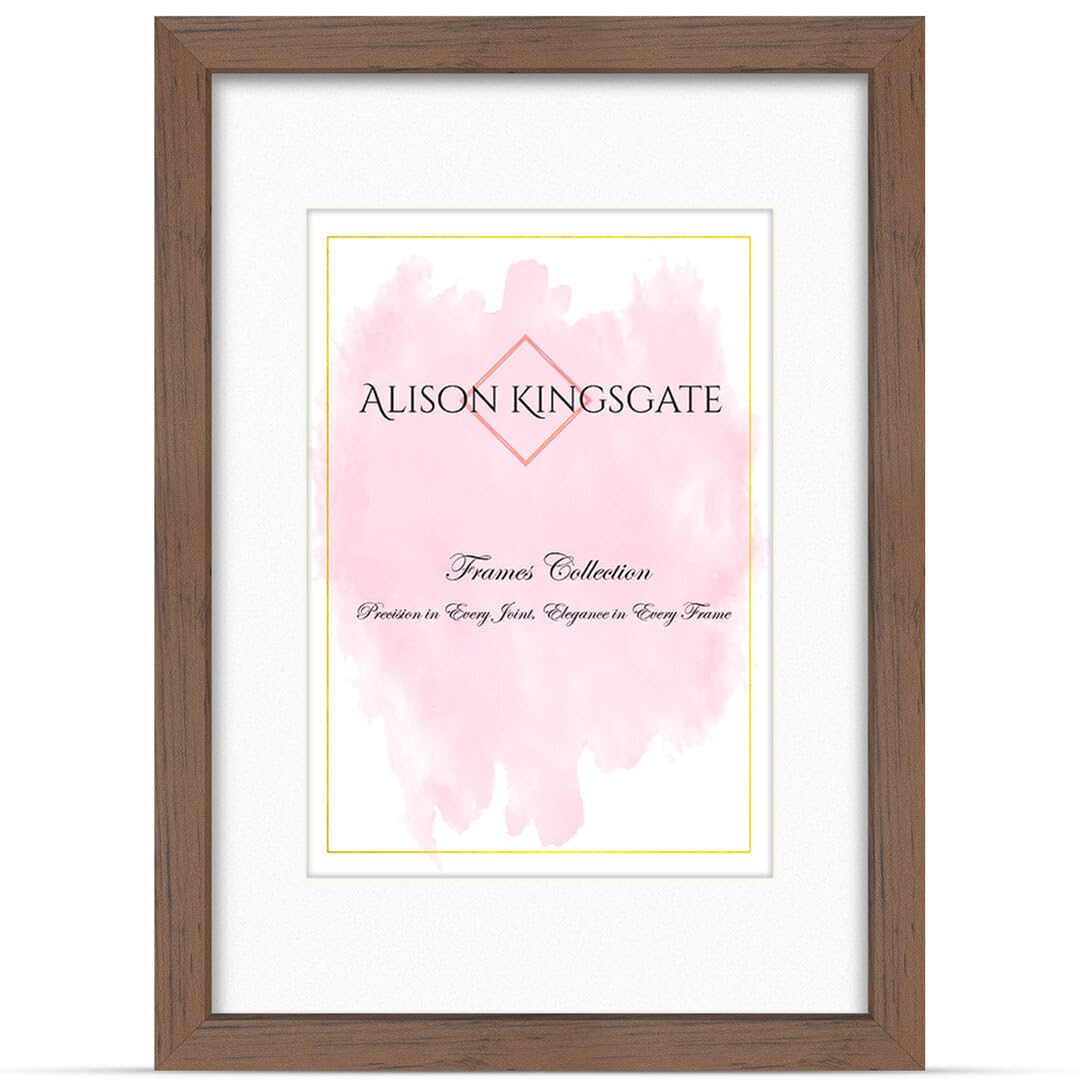 Alison Kingsgate A1 WALNUT Picture Frame with Mount for A2 Photos — image 1