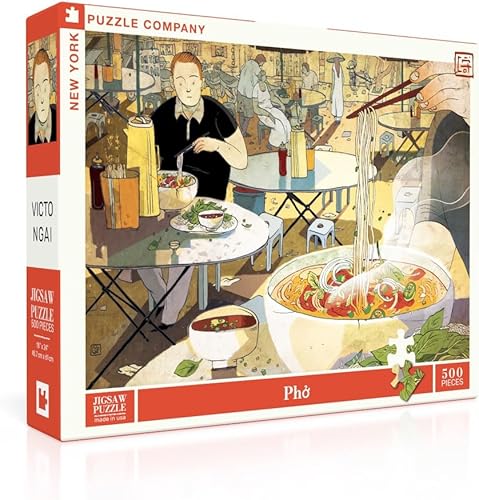 New York Puzzle Company - Victo Ngai PHO - Rompecabezas de 500 piezas para noches de juego familiares por Victo Ngai