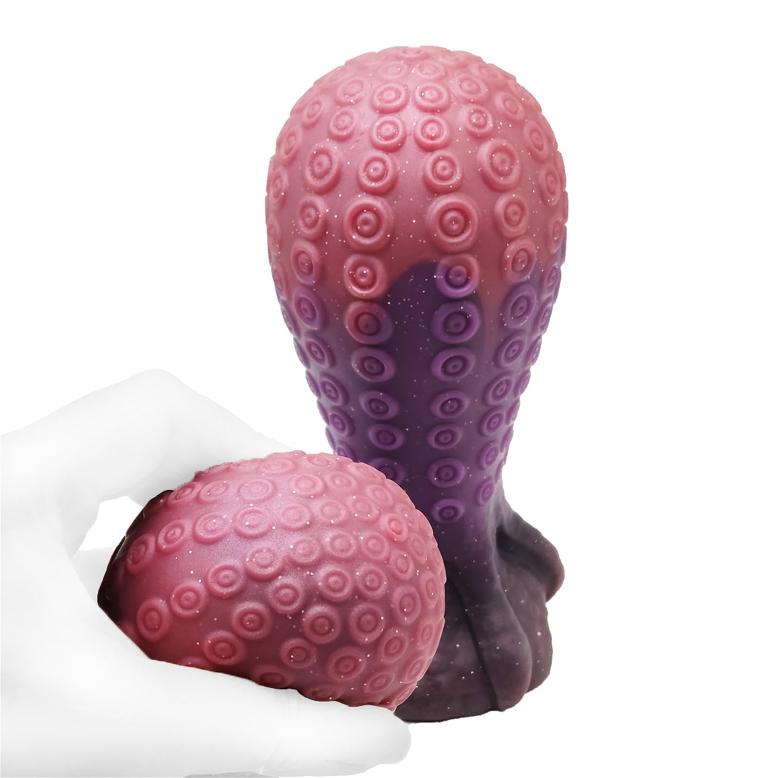 Enorme Plug Anale Polpo Tentacolo Silicone Perle Anali Grande Plug Anale Grande Diametro Spesso Dilatatore Anale Dildo Anale Giocattoli Sessuali for Uomini Donne(L)