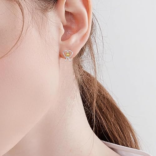 Miniatura 6 de Aretes de béisbolpickleballbaloncestovoleibolsofbolfútbolbolos S925 de plata esterlina, aretes deportivos para mujeres, joyería deportiva, regalos