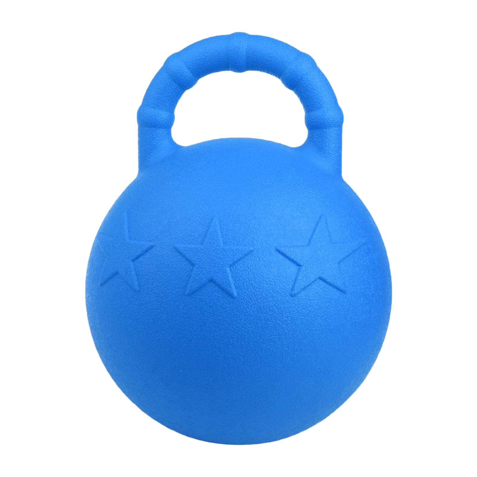 Pelota de Juego Goma, Pelota de Juguete para Perros, Pelota de Caballo para Entrenar Caballos, Accesorios de Juego, Azul Real