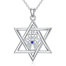 Protection Necklaces Hamsa/Evil Eye/Lotus Flower/Ankh/Eye of Horus/Elephant/Yin Yang Necklace Amulet Spiritual Jewelry Pendant Gifts for Women Men