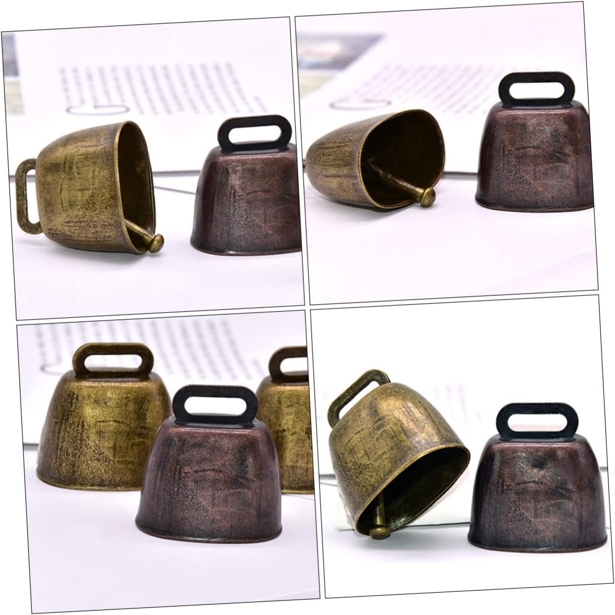 Holibanna 18pcs Sheep Grazing Bells Vintage Cattle Bells Decor for Crafts Ringing for Pet Jingle for Door Knob