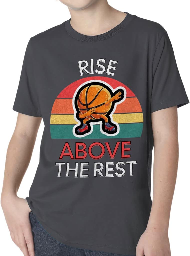 Rise Above The Rest Kids' Classic Fit T-Shirt - Basketball T-Shirt - Inspirational Classic Fit Tee