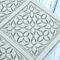 Vista 7 de Moldes de silicona de chocolate 3D con hojas huecas de plumas huecas para fondant, molde geométrico para caramelos, decoración de pasteles