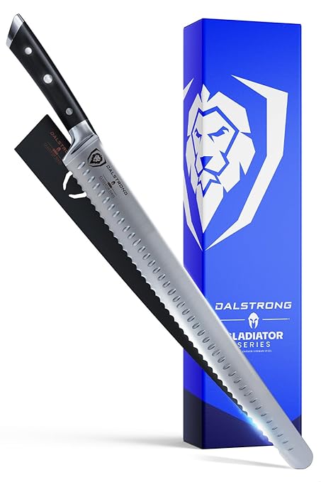 DALSTRONG - Extra-Long Serrated Slicing & Carving Knife - Gladiator Series - 14