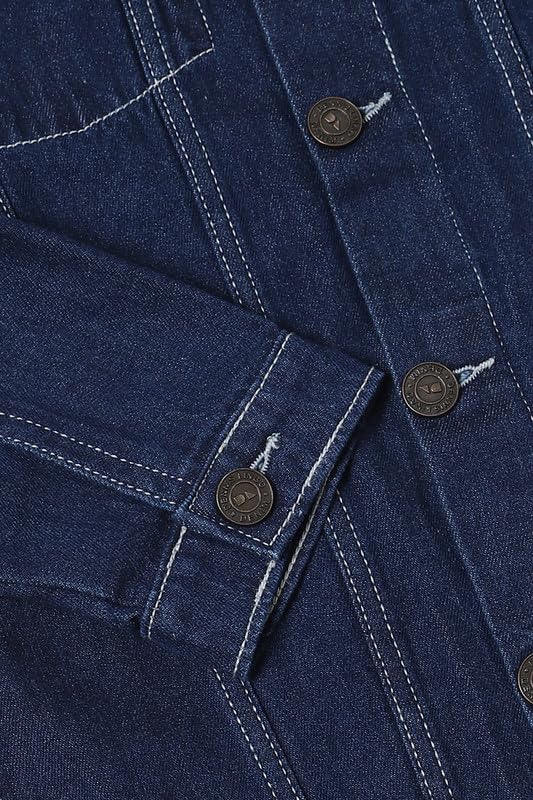 Image of DENNIS LINGO Cotton Men's Standard Length Denim Jacket