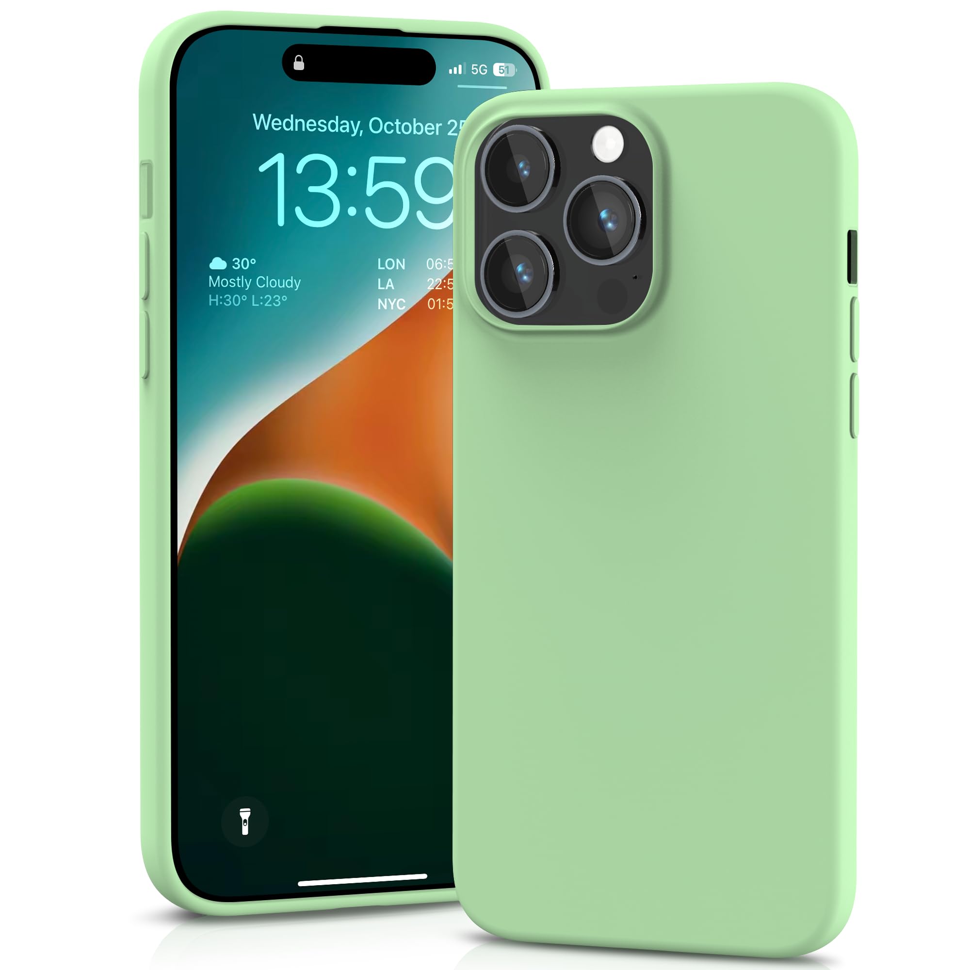 YATWIN Silicone Case for iPhone XR, Soft-Touch, Shockproof, DustProof, Antiskid Full Body Armour Phone Cover for Apple iPhone XR - Dark Green — view 269
