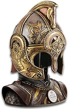 United Cutlery LOTR Helm of King Theoden & Display Stand | The Lord of The Rings Officially Licensed | Includes Certificate of Authenticity | Leather Lined for Comfortable Cosplay | Movie Collectible