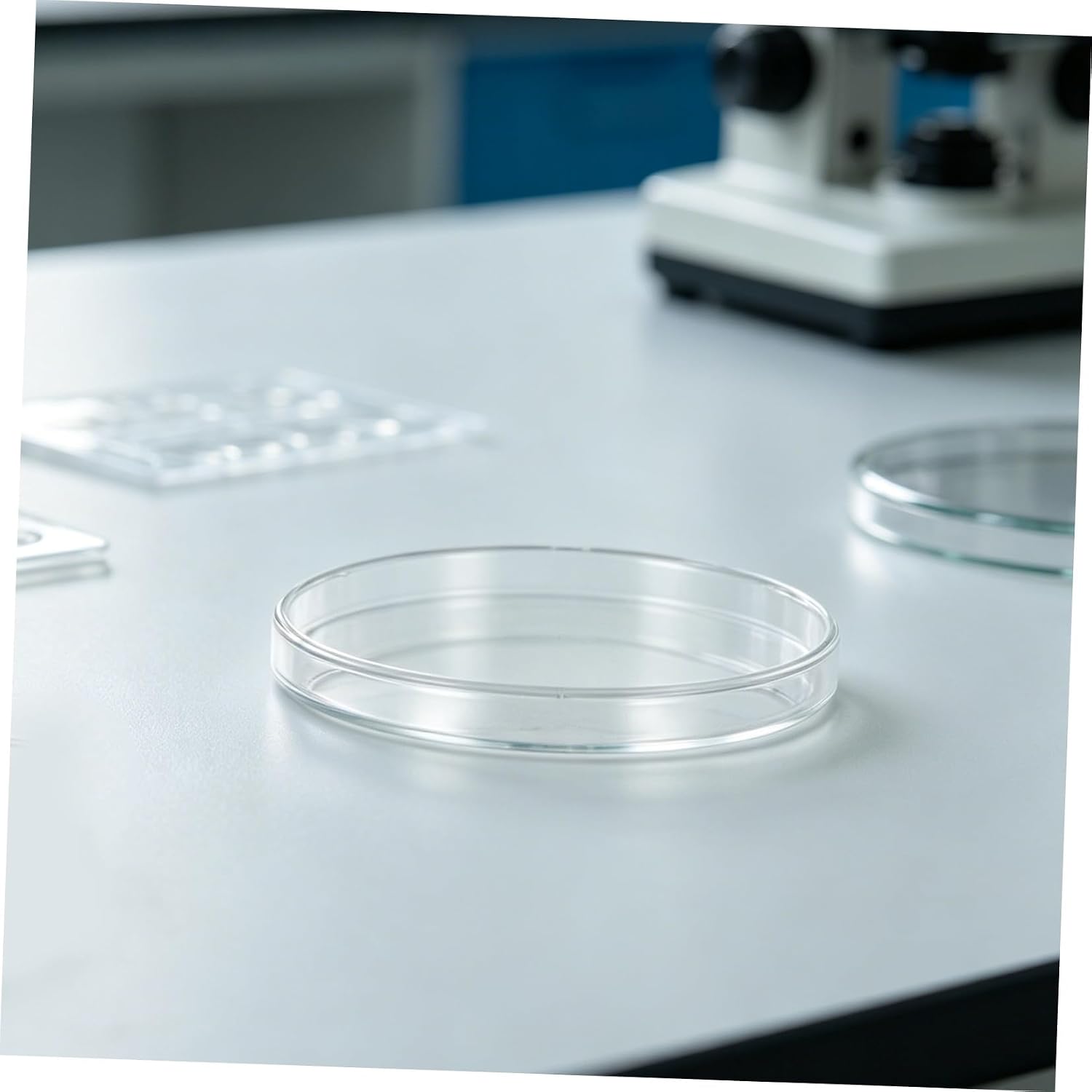 ULTECHNOVO 10 Pcs Disposable Plastic Petri Dishes with Lids for Lab Experiment and Cell Culture, Observation Laboratory Culture Dishes Suitable for Large Scale Research and Scientific