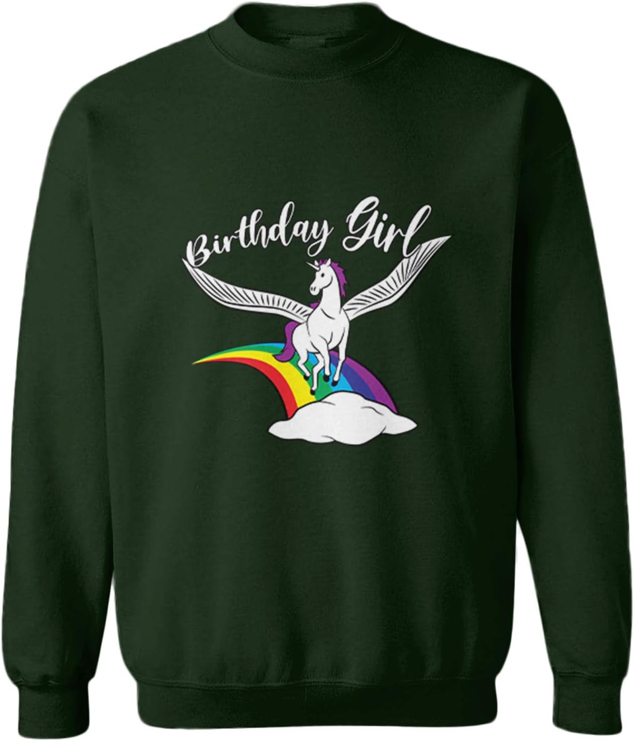 Birthday Girl - Rainbow Magic Unicorn Toddler Fleece Crewneck Sweater