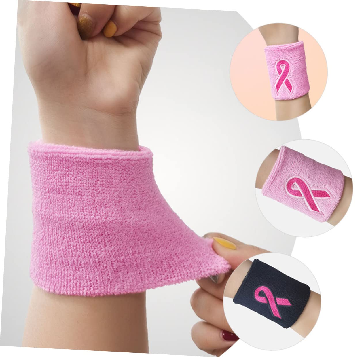 Toyvian Fascia Protezioni Per I Polsi Che Assorbono Il Sudore Polsino Di Compressione Braccia Da Polso Traspirante Braccialetti Da Ciclismo Graffe Poliestere