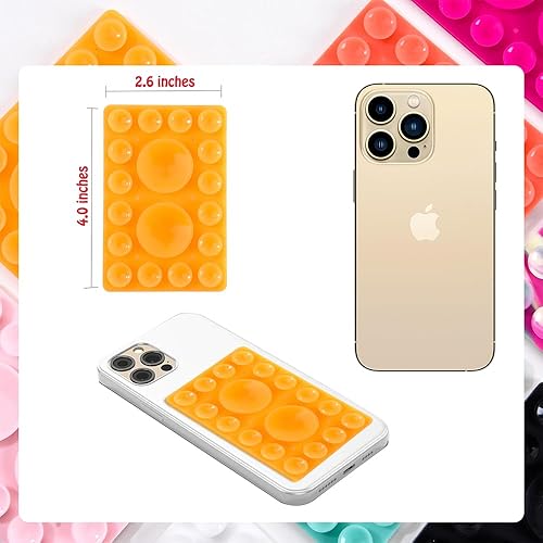 Miniatura 23 de Soporte de silicona con succión para teléfono, accesorio adhesivo de silicona para iPhone y Android, soporte para teléfono de ducha con espejo manos