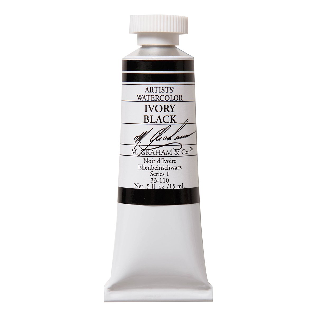 M. Graham & Co. Ivory Black M. Graham 30Ml Tube Watercolour Paint,