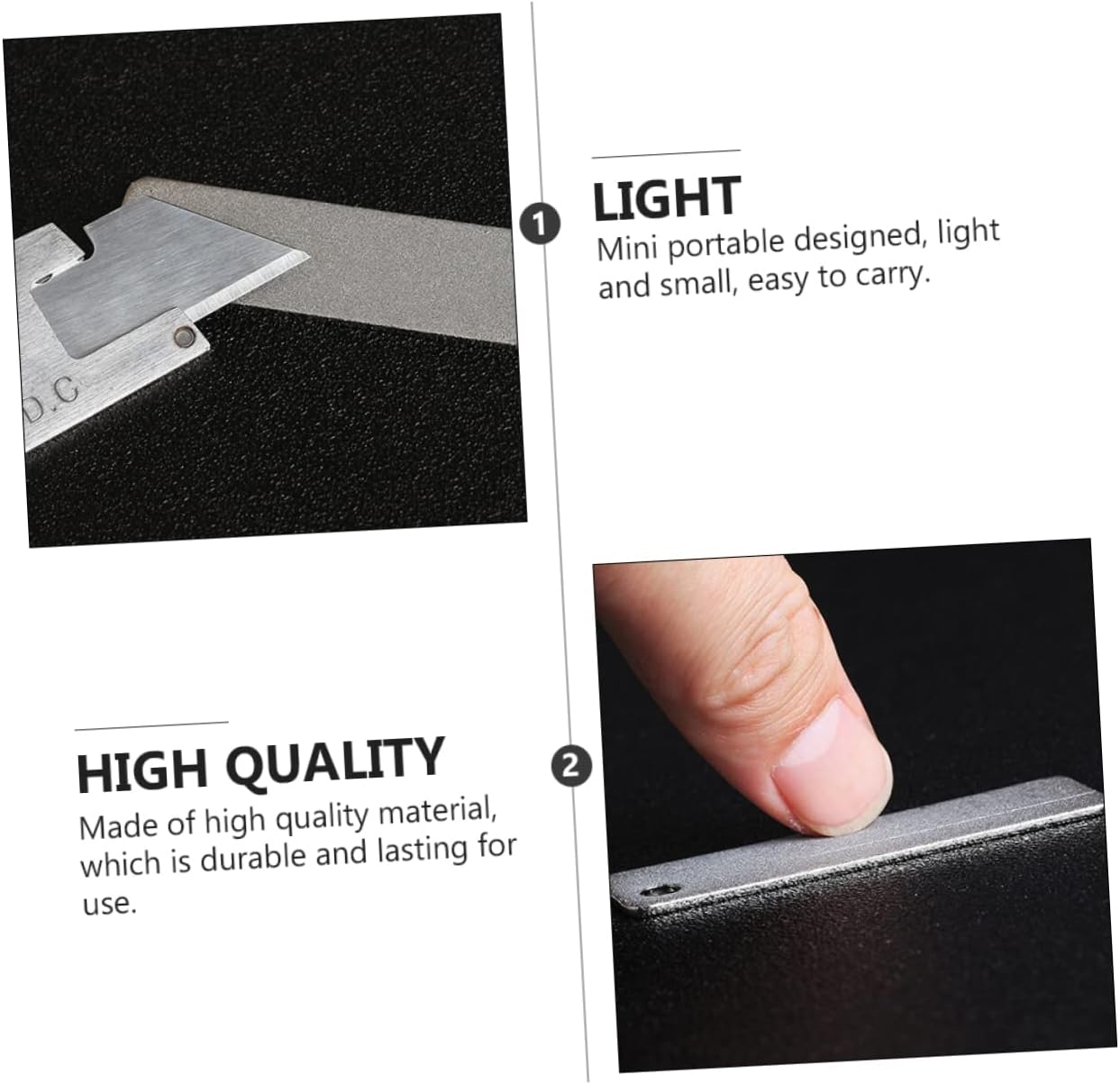 LIFKOME 4pcs Mini Grinding Tools Portable Sharpening Stone for Material Keychain Outdoor Use