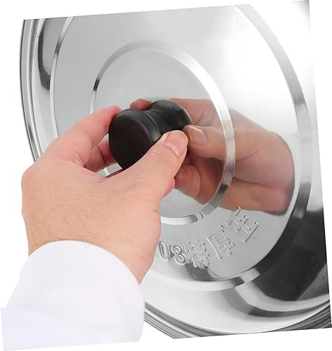 Miniatura 4 de Recipientes pequeños de vidrio con tapa universal Tapa de tapa para ollas, tapa de acero inoxidable, se adapta a todas las ollas, sarteneswoks de 8