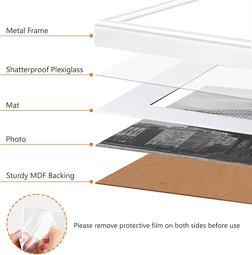 Vista 137 de Homso Marco de fotos de metal de 18 x 24 pulgadas, marco de fotos de aluminio de alta calidad de 18 x 24 pulgadas para pared, marco de fotos de Negro