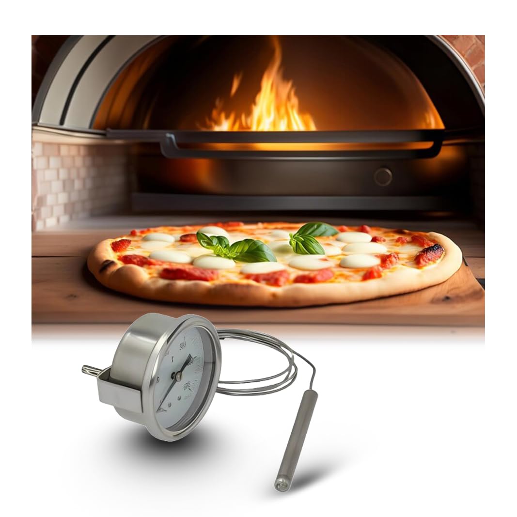 CG94 TERMOMETRO UNIVERSALE PER FORNI 0-500° Fiss. interno per FORNI PIZZA, BBQ,FORNI a LEGNA ETC.