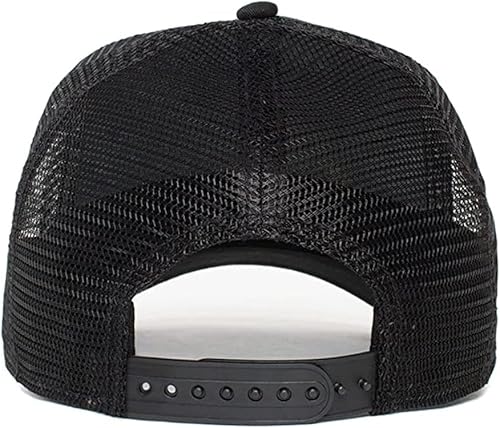 Miniatura 3 de Gorra de camionero, sombrero de malla ajustable Snapback, gorra negra Capybara, gorra de béisbol de malla, sombrero bordado Capybara. Unisex