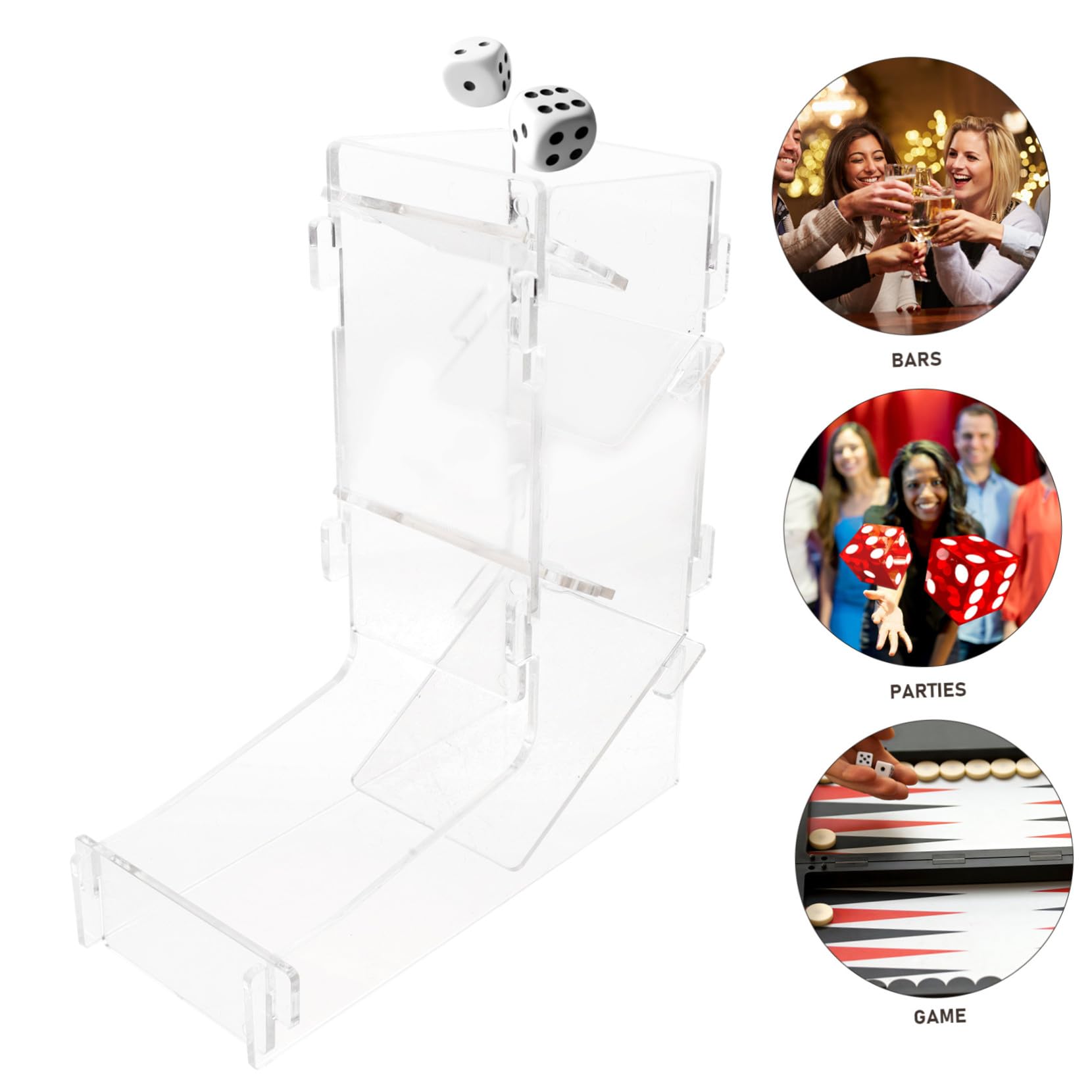 Tour à Dés Portable en Acrylique pour Jeux de Rôle, 1 Pièce | Distributeur Compact, Usage Voyage, Facile à Nettoyer et Résistant à L’usure
