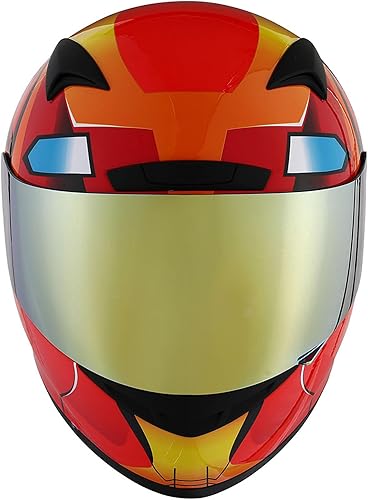 Miniatura 3 de Casco integral para moto 1Storm con diseño de calavera de refuerzo