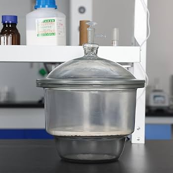 【希少価値】上口デシケーター  ガラスの真空ポンプ付き  ガラス瓶 実験器具 Amazon | stonylab ガラス真空デシケーター ガラス真空バルブと