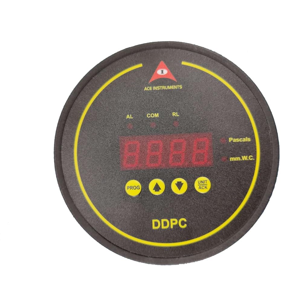 Ace AI-DDPC Digital Differential Pressure Controller Range: -10.0 to +10.0 mm.w.c / -100 to +100 Pascal, for Clean Rooms, Laminar Air Flow Cabinets, Hospitals, and Pharma Applications