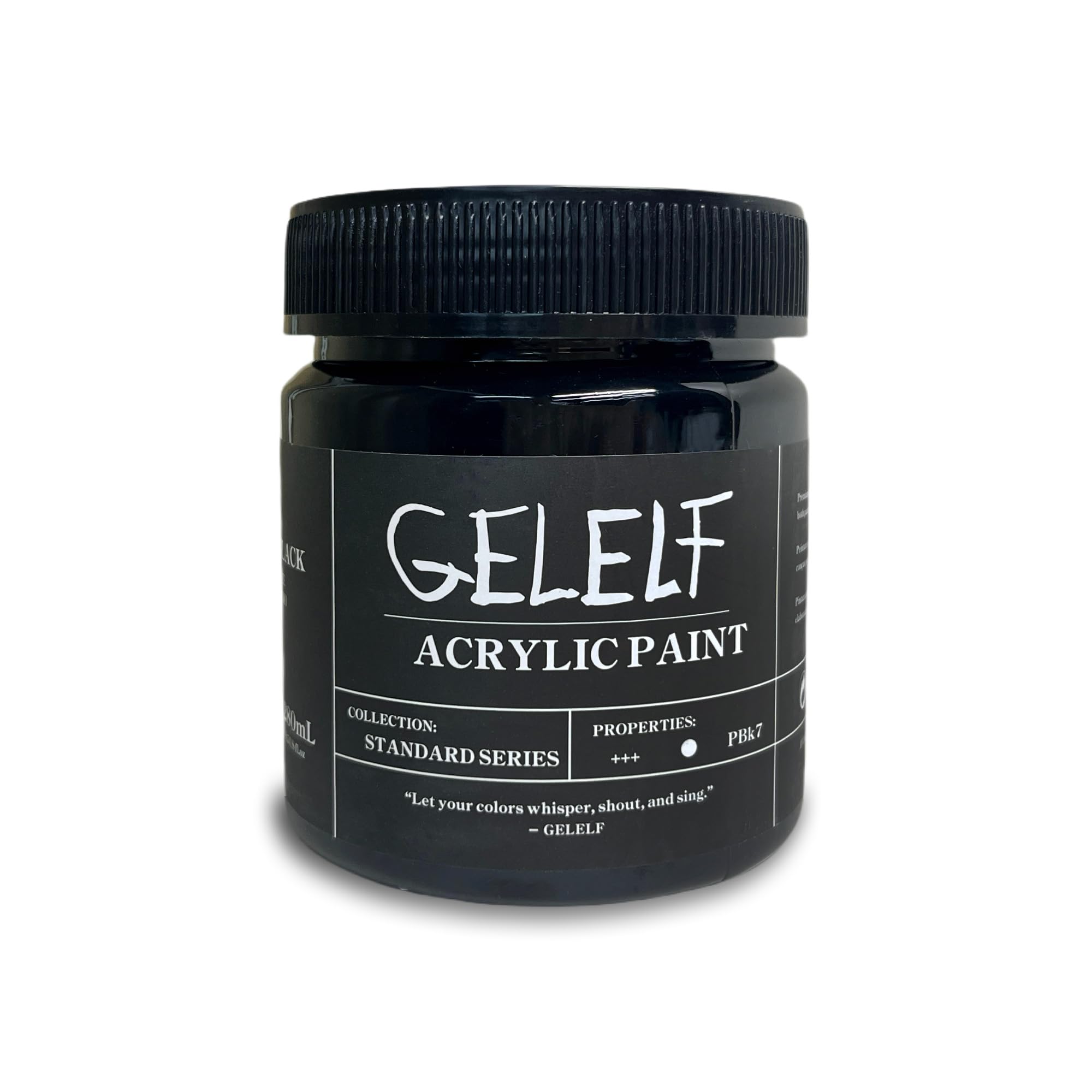 Peinture acrylique Noir Lampe Gel Plate 280ml pour linogravure et impression opaque