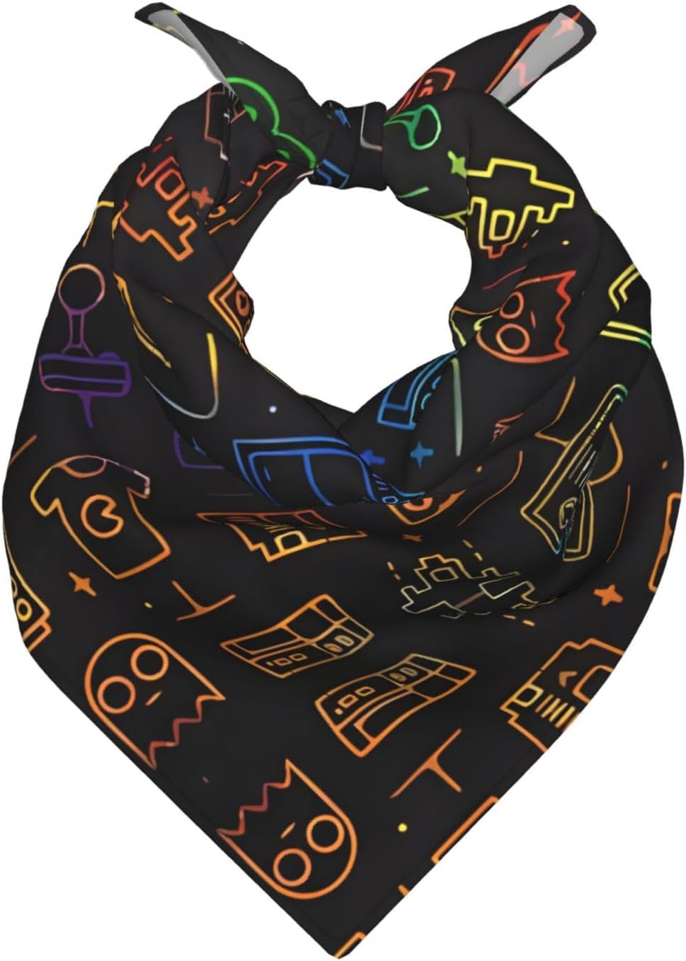 Game Video Gaming Pattern Print Women'S Fashion Scarf Versatile Headscarves & Handbag Accessories For Chic Ties, Belts, And More