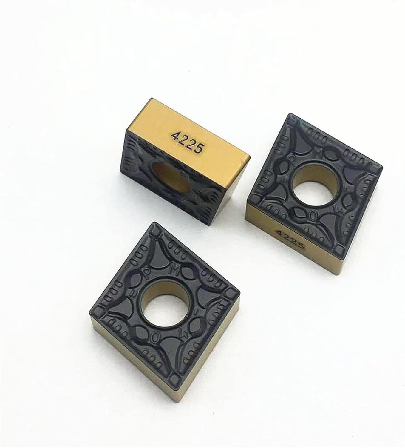 Carbide CNMG120404 PM 4225 CNMG120404 PM4225 External Turning Tool CNC Lathe Blade Turning Insert TMP1105 (Angle : 10PCS, Insert Width(mm) : CNMG120404 PM 4225)